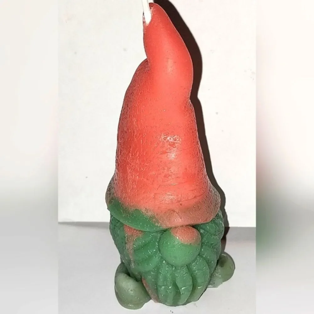 Hand crafted limited edition gnome holiday candle